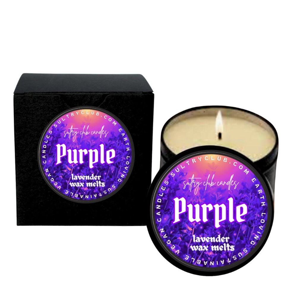 PURPLE Lavender 8 Oz Vegan Candle